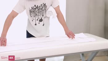Satin Skin Seduction: Masseur's Massage Bliss