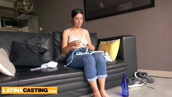 Tight Latina Siren's Audition: POV Blowjob & Cumshot
