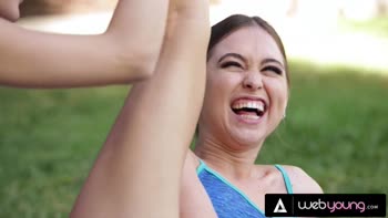 Lana Rhoades & Riley Reid Ignite a Yoga-Inspired Lesbian Frenzy Outdoors