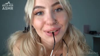 Bella Mur ASMR - Bella Mur's Blushing Blonde Solo Tease: ASMR JOI Lessons