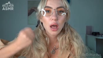 Bella Mur ASMR - Bella Mur's Blushing Blonde Solo Tease: ASMR JOI Lessons