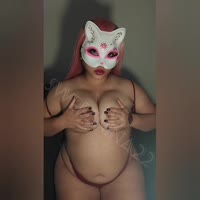 Sweet Nina 22's Chubby Charms: Touching Her Big Boobs for You