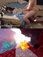 Teal Dottie's College Rendezvous: Fishnets, Minecraft & Steamy Love