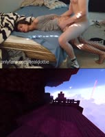 Teal Dottie's College Rendezvous: Fishnets, Minecraft & Steamy Love