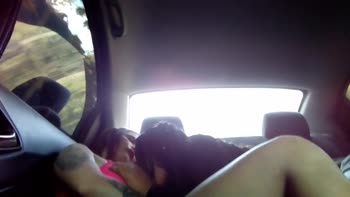 Karly_kings' Sizzling Latina Threesome in Boyfriend's Car