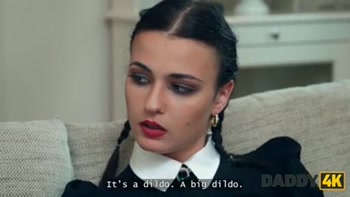 DADDY4K. WEDNESDAY ADDAM'S BIG BLACK COCK DREAM finally came true