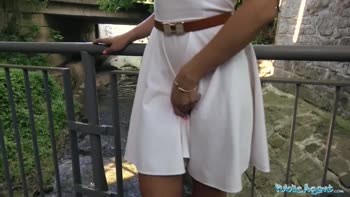 Cherry Kiss's Public Seduction: Anal Creampie in the Open