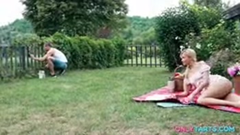 Summer Anal Sex Fun in the Village with Stepbrother