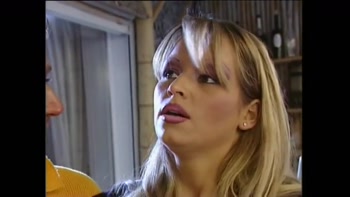 Two Fantastic Busty Blonde Secretaries MILFs Fucked by Two Huge Cocks
