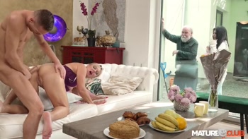 MatureClub - Blonde Mother-in-Law Hanka Can't Pass on a Huge Tool of Her Son-in-Law