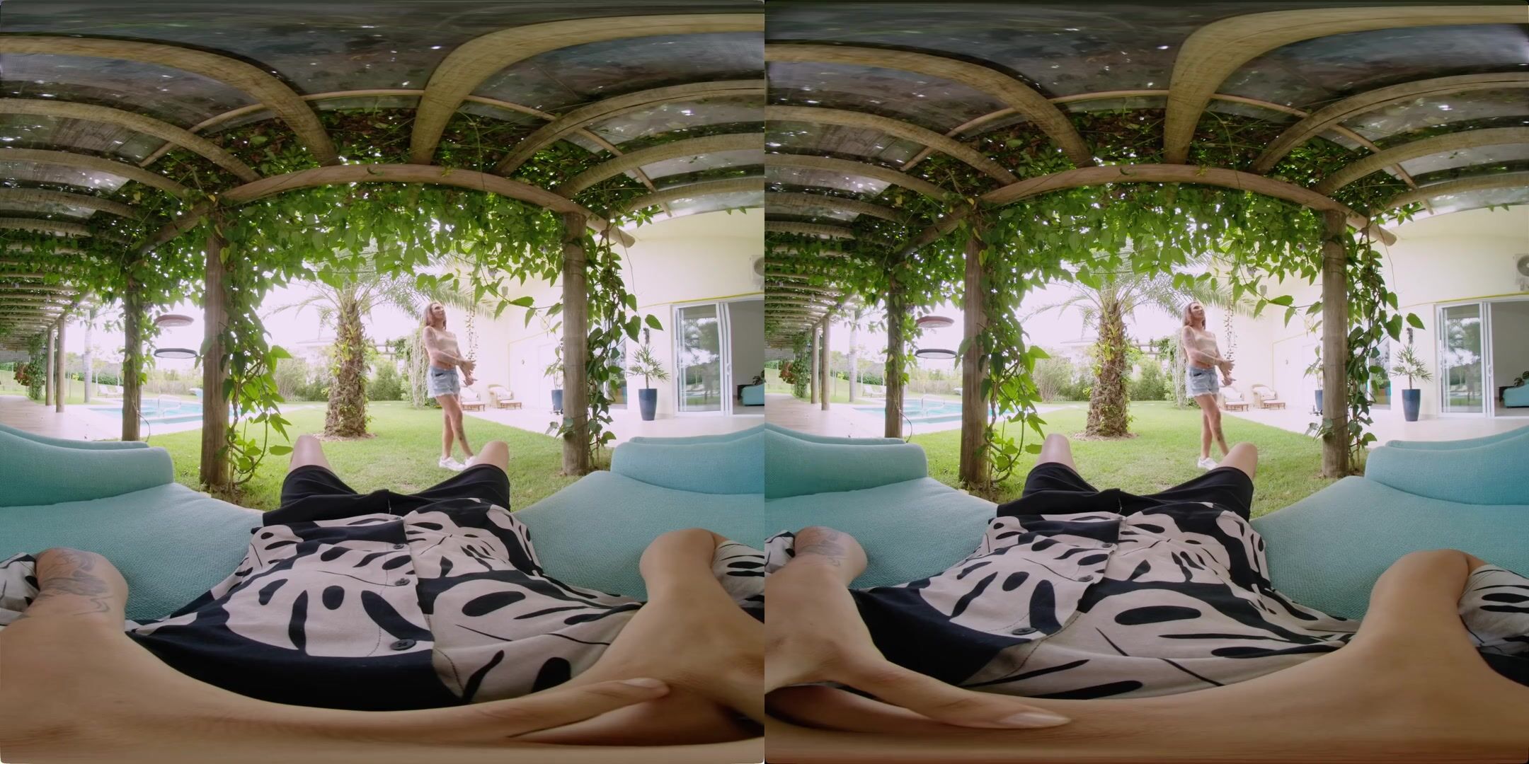 Brazilian Bikini Babe Grazyeli Silva in Scorching VR Anal Blowjob