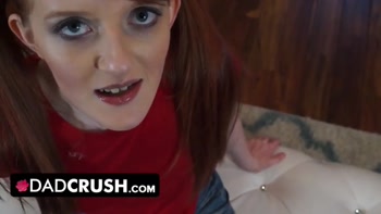 DadCrush - Petite Innocent Redhead Stepdaughter Gets Surprised By Her Stepdad's Cock In The Bathroom