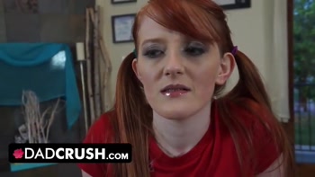DadCrush - Petite Innocent Redhead Stepdaughter Gets Surprised By Her Stepdad's Cock In The Bathroom