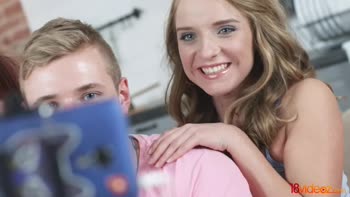 Sofi Goldfinger & Lovenia Lux: Teen (18+) Threesome Anal Fun