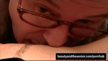 Blonde Teen (18+) Sucks & Fucks her Senior Lover