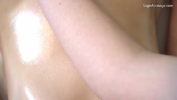 Virgin Brunette's Oiled Bliss: Sensual Massage for Cili
