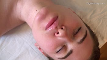 Virgin Brunette's Oiled Bliss: Sensual Massage for Cili
