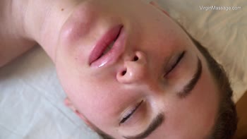Virgin Brunette's Oiled Bliss: Sensual Massage for Cili