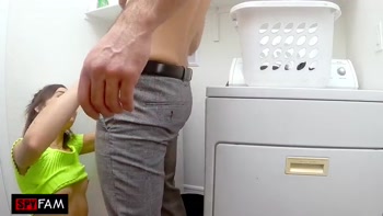 Stepdad Empties Balls Inside Stepdaughter While Her Mom Is Gone