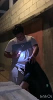 Carbaleon96's Public Alleyway Surprise: Amateur Latina Blowjob & Cumshot