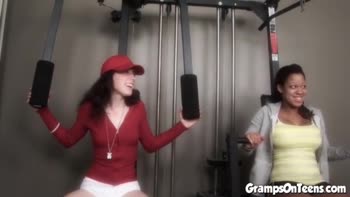Sweet Petite Steals Gramps' Heart