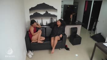 Min Galilea's Steamy Threesome Escapade: Petite Latina Babe in Action