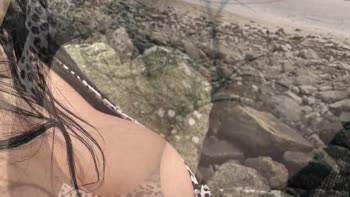 Lucy Jac's Sizzling Beach Hookup: Teen (18+) Temptress Fucks Stranger