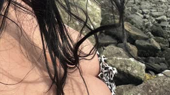 Lucy Jac's Sizzling Beach Hookup: Teen (18+) Temptress Fucks Stranger