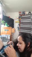 Pregnant Latina MILF Sccruz89 Delivers Deep Throat Orgasm