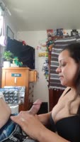 Pregnant Latina MILF Sccruz89 Delivers Deep Throat Orgasm