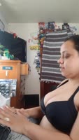 Pregnant Latina MILF Sccruz89 Delivers Deep Throat Orgasm