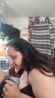 Pregnant Latina MILF Sccruz89 Delivers Deep Throat Orgasm