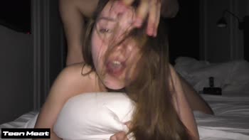 Teen (18+) Meat's Screaming Orgasm: Hardcore College Frenzy
