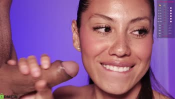 LuxuryAngie's Colombian Cutie Sucks Cock Close-Up