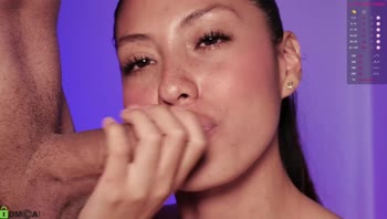 LuxuryAngie's Colombian Cutie Sucks Cock Close-Up