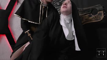 Tim Deen Disciplines the Naughty Redhead Nun