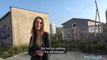Public Agent she is Pantyless and Gets Fucked Hard