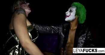 Leya Falcon's Whorley Quinn Cosplay Seduction