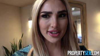 Kenzie Anne: Blonde Real Estate Babe's Sizzling Hardcore Blowjob