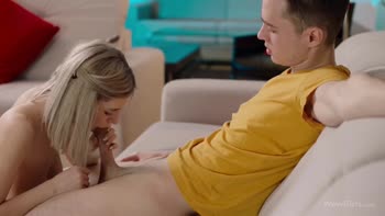 Eva Elfie impresses the nerd with tits fuck and all of her skills!