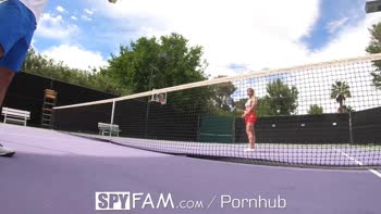 Johnny Castle Teaches Step Sis Tennis with His Massive Cock