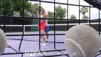 Johnny Castle Teaches Step Sis Tennis with His Massive Cock