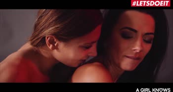 Sensual Romanian Lesbians: Shalina Devine & Talia Mint Share Passionate Kisses