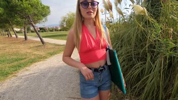 Belovefree Sucks My Cock for Cash in Public