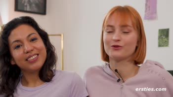 Blindfolded Bliss: Teen (18+) Redhead & Boy Toy in a Sizzling Threesome