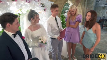 BRIDE4K. A real wedding anal fuck, Bride was nailed by a toastmaster