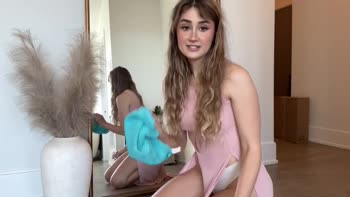 Bronwin_aurora's Sensual Solo: Twerking in a See-Through Sheer Dress