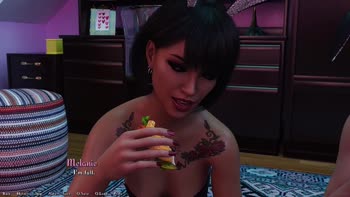 AVN Teller's Ebony Fantasy in 'Being a Dik' Visual Novel