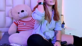 AngieStar69's Naughty Redhead Solo: Big Ass, Hairy Pussy, College Cutie