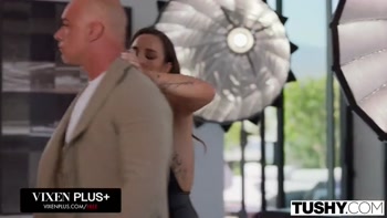 TUSHY Anal-Crazy Hottie Amirah Adara Gets DPed By Two Massive Cocks